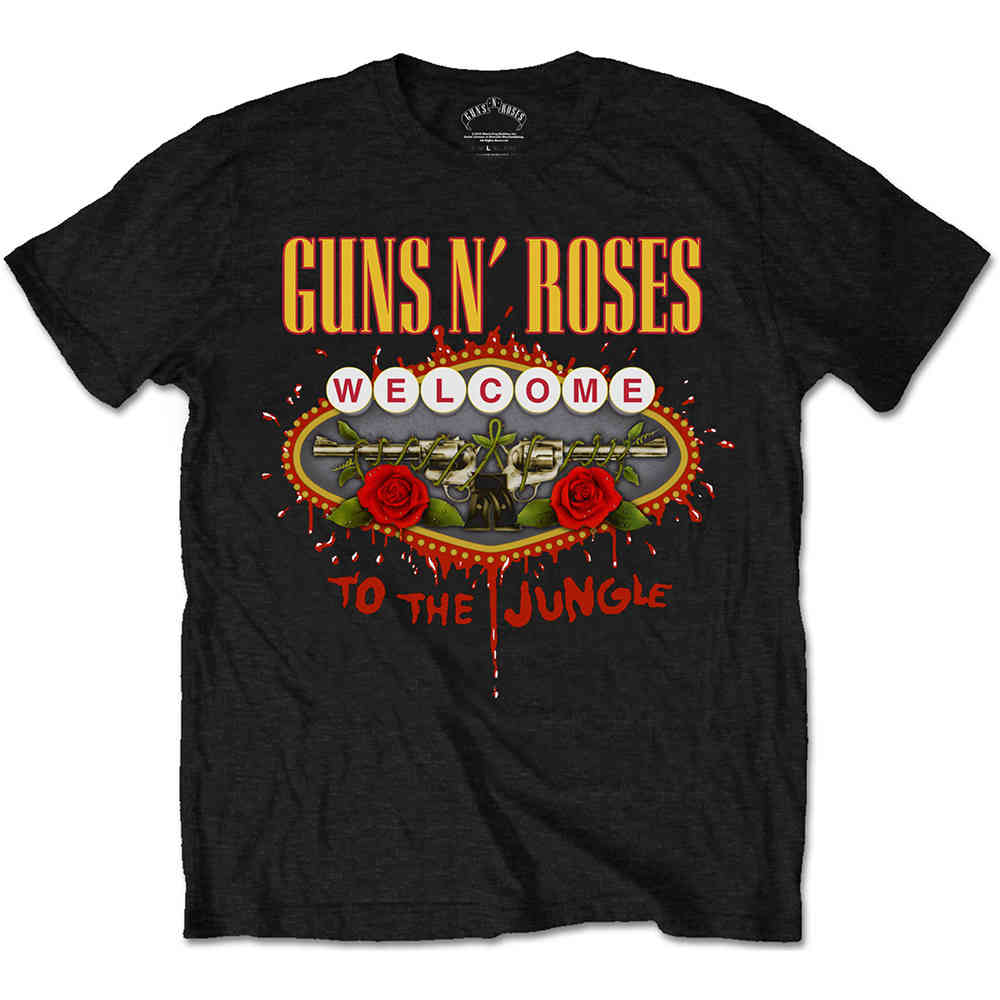 Guns N' Roses - Welcome To The Jungle Herren T-Shirt - Schwarz